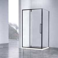 Душевой уголок квадратный/прямоугольный VSR-4SNP9010CLB 1000x900x1950 профиль черный стекло прозрачное VINCEA