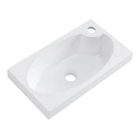 Раковина из искусственного мрамора BB-460-PM-LVB Bianco 460х260х125 BelBagno