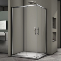 Душевой угол Veconi RV-30 Арт. CI82/RV30-12080PR-01-19C3 Стекло прозрачное/6мм