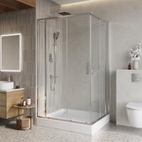 Душевой уголок прямоугольный LUCE-AH-22-120/105-C-Cr 1200x1050x1950 BelBagno