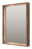 Dallas - 60 Зеркало свет ДСП (Дуб Галифакс) DAL-02060-074 Brevita