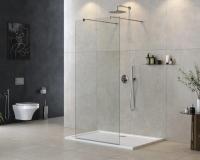 Душевая перегородка.   LIBERTA-L-2-80-C-Cr 800х1950 Cezares