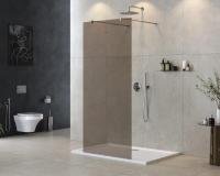 Душевая перегородка.   LIBERTA-L-2-90-BR-Cr 900х1950 Cezares