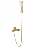 Смеситель для ванны с душем WONZON & WOGHAND FLEX, Брашированное золото (WW-88037072-BG)