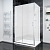 Душевой угол раздвижной прямоугольный RV055M-14090-07-C8 1400х900х1950 Цвет профиля Хром Стекло Матовое Veconi
