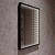 Зеркало LED VLM-2M600B, 600x800 c сенсорным выключателем и диммером, черное, , шт Vincea